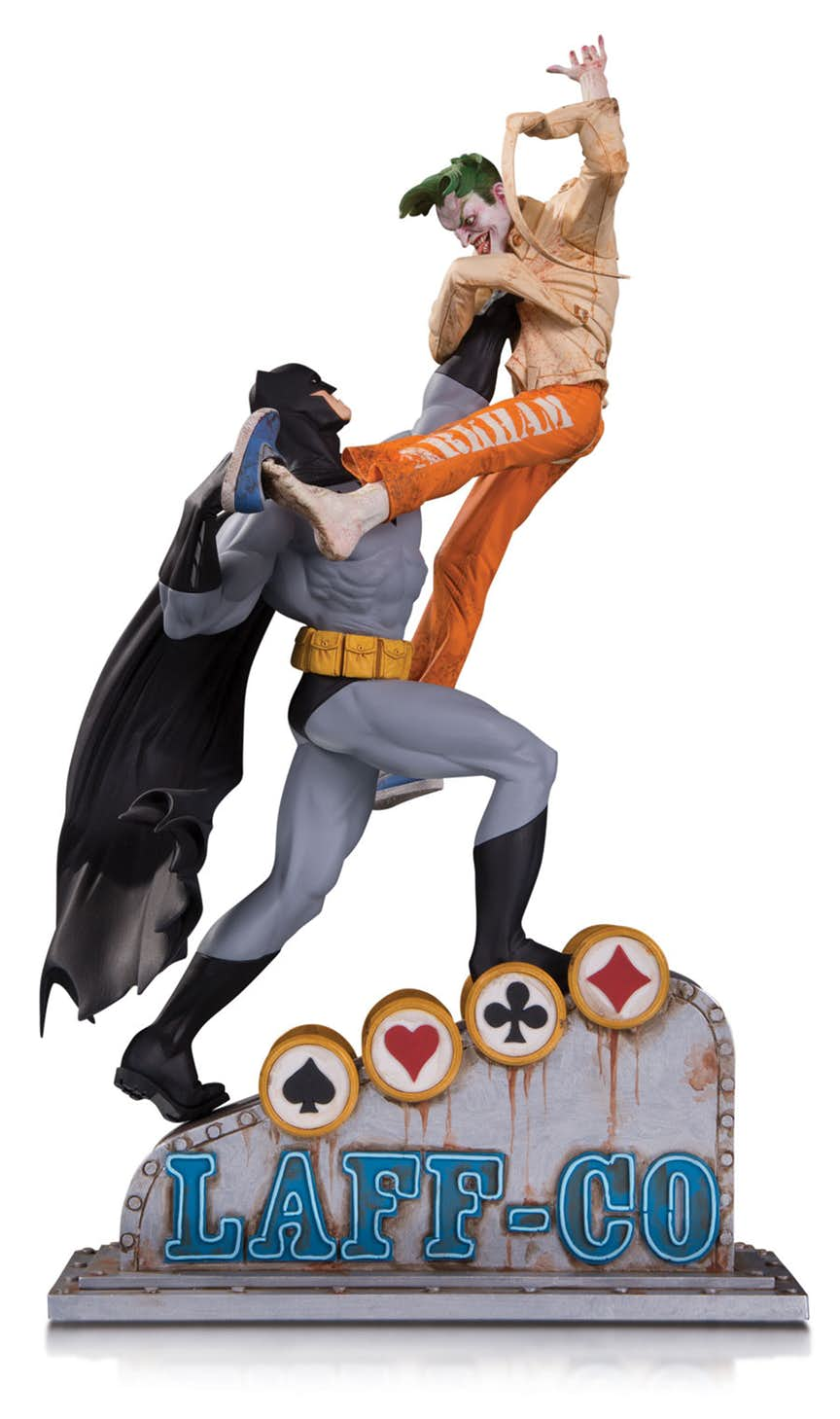 BATMAN VS. THE JOKER LAFF-CO BATTLE STATUE