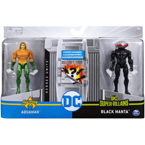Aquaman vs Black Manta - 4 inch action figure - Spin Master