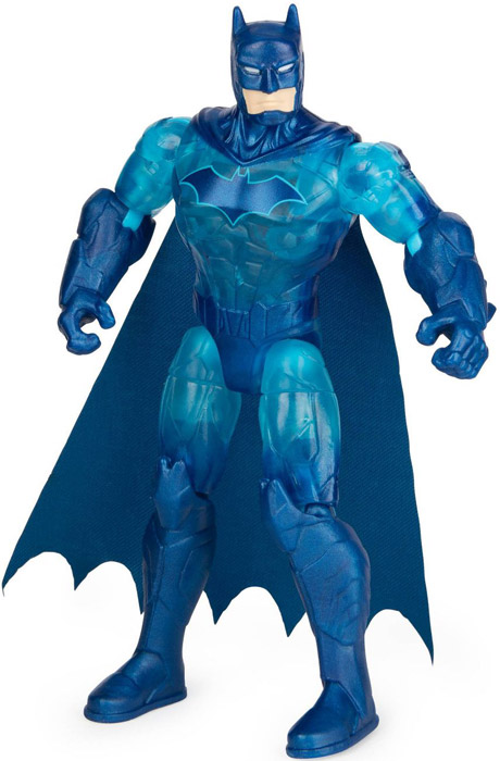 2021 Spin Master DC Batman RARE Blue Translucent 1st Edition Tech 4" for sale online 